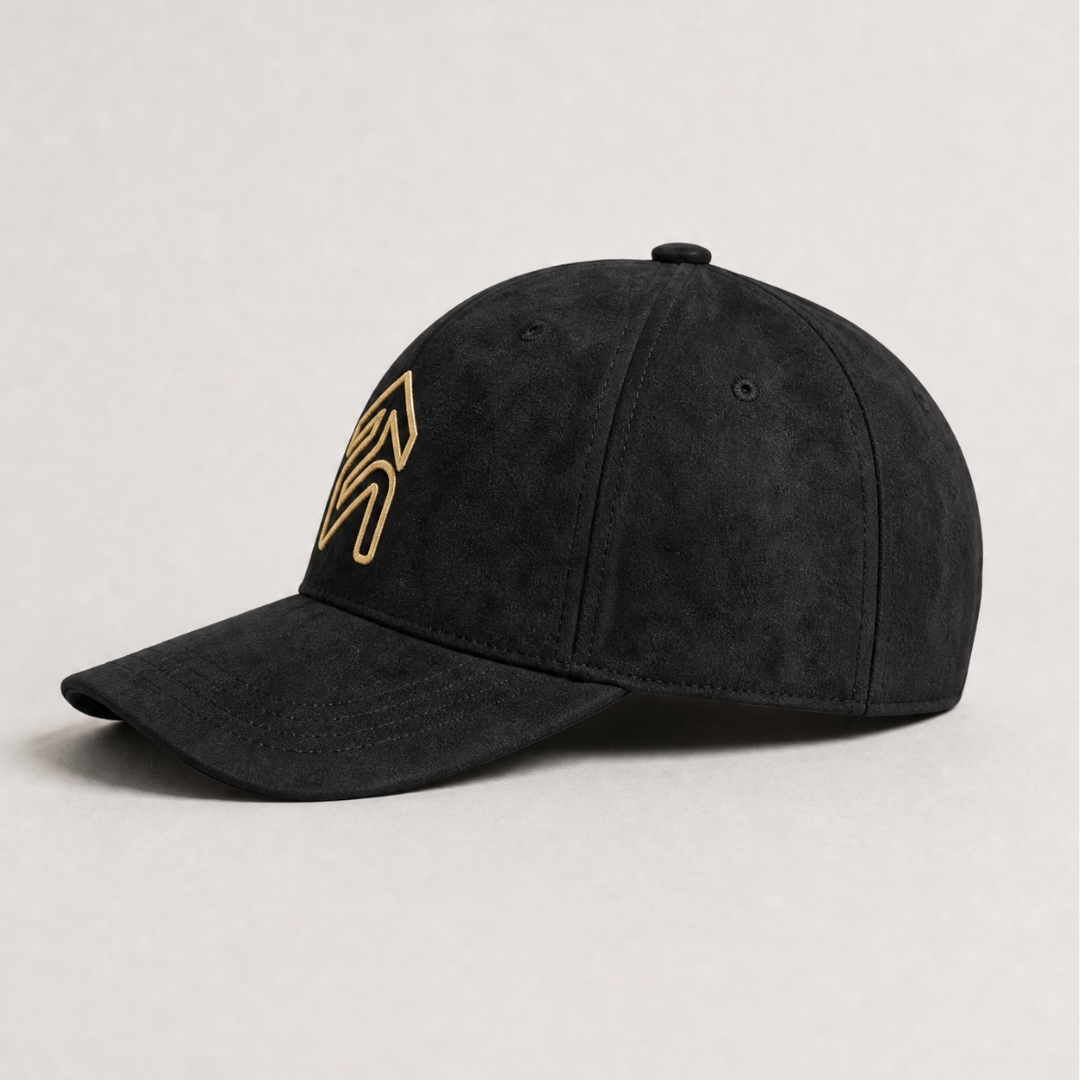 Black & Gold Suede