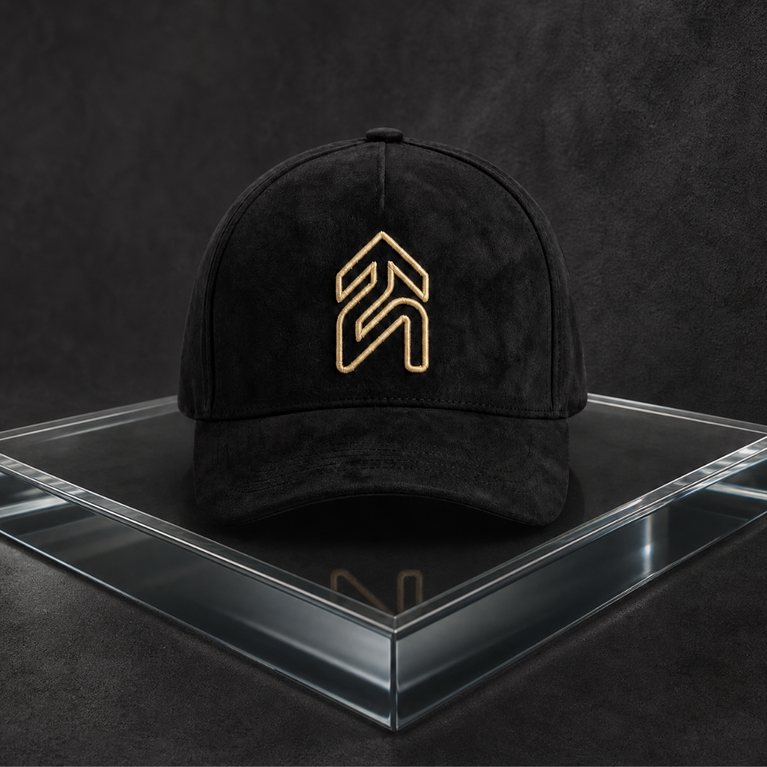 Black & Gold Suede
