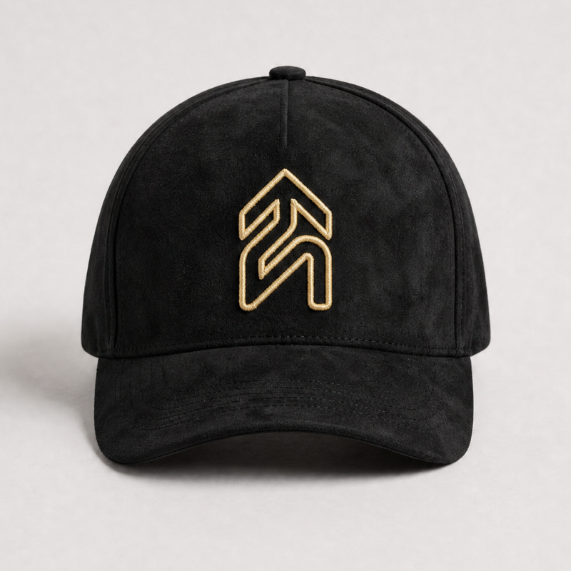 Black & Gold Suede